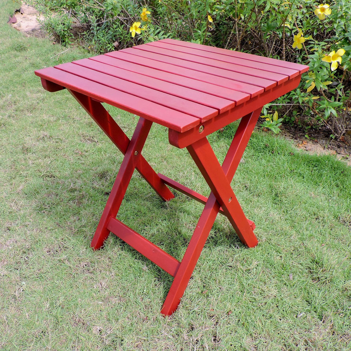 Sky Blue 16-inch Folding Side Table L553