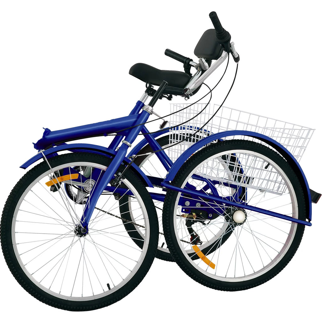 Foldable 24'' 7-Speed Adult Tricycle X441