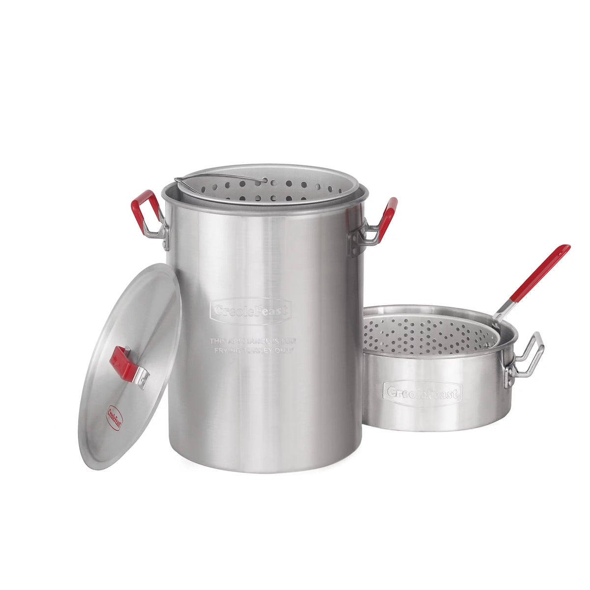 30 Qt. Turkey and 10 Qt. Fish Fryer Boiler Steamer Kit with Marinade Injector V6788