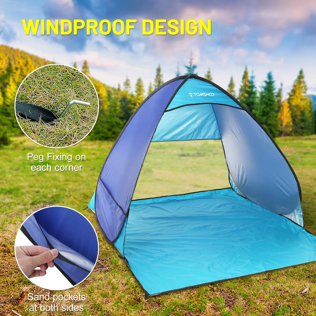 Pop Up Beach Tent with Carry Bag F14667