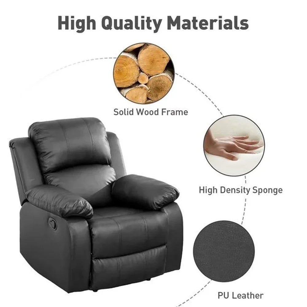 38" Leather Recliner Chair O921670