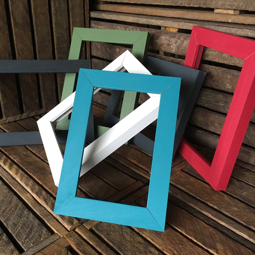Red Painted Wood Frame Chalkboard W9687