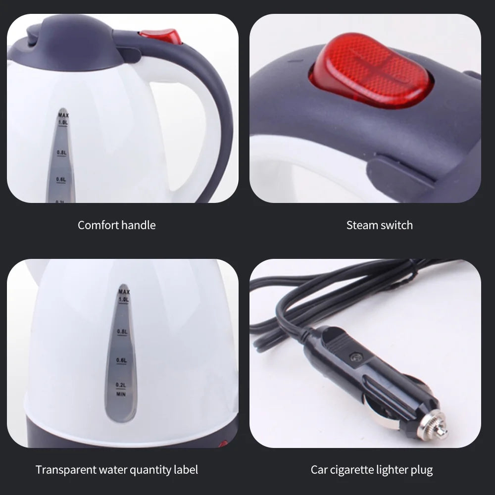 1000mL 24V 250W Portable Car Electric Kettle U51093