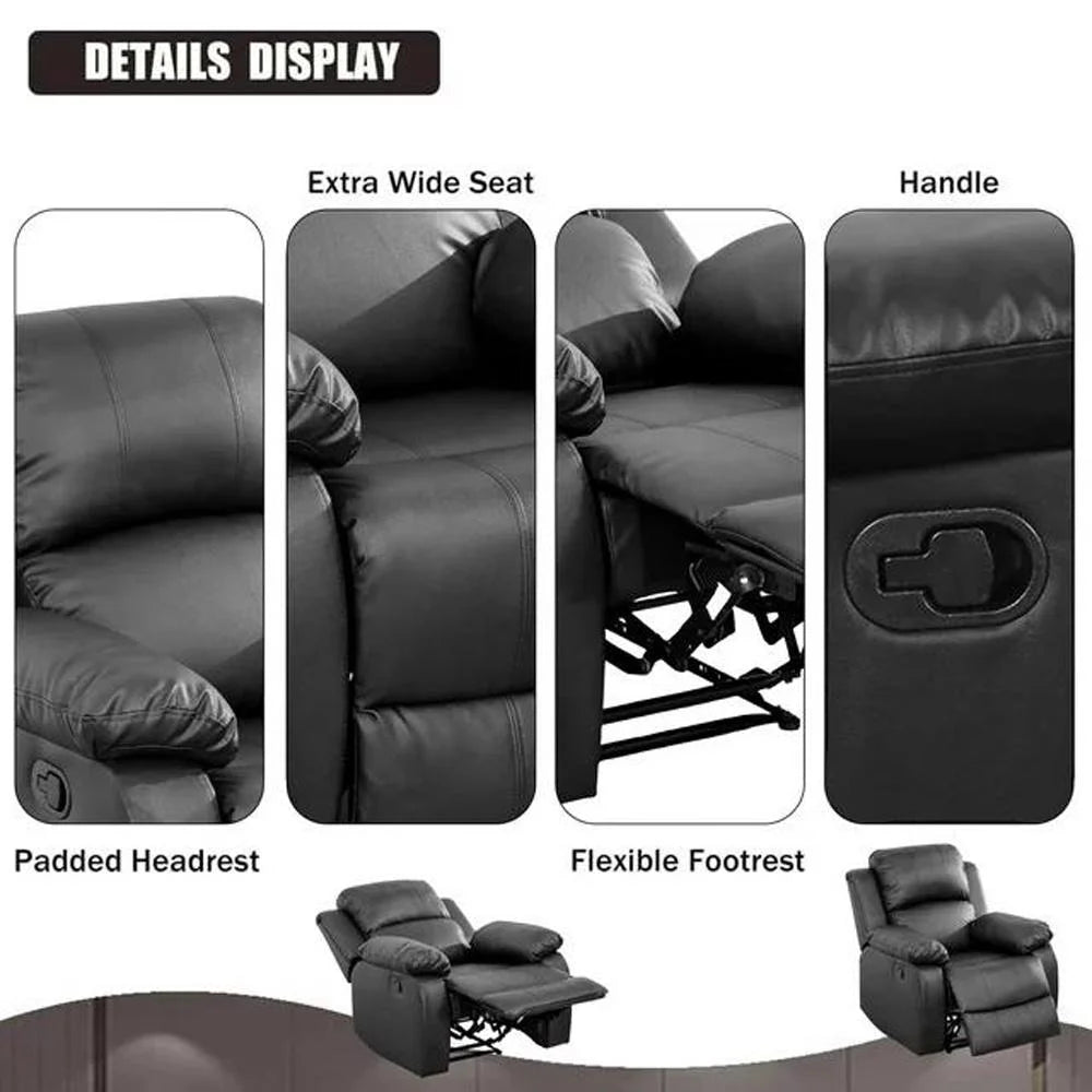 38" Leather Recliner Chair O921670