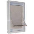 White Aluminum Pet Door V969