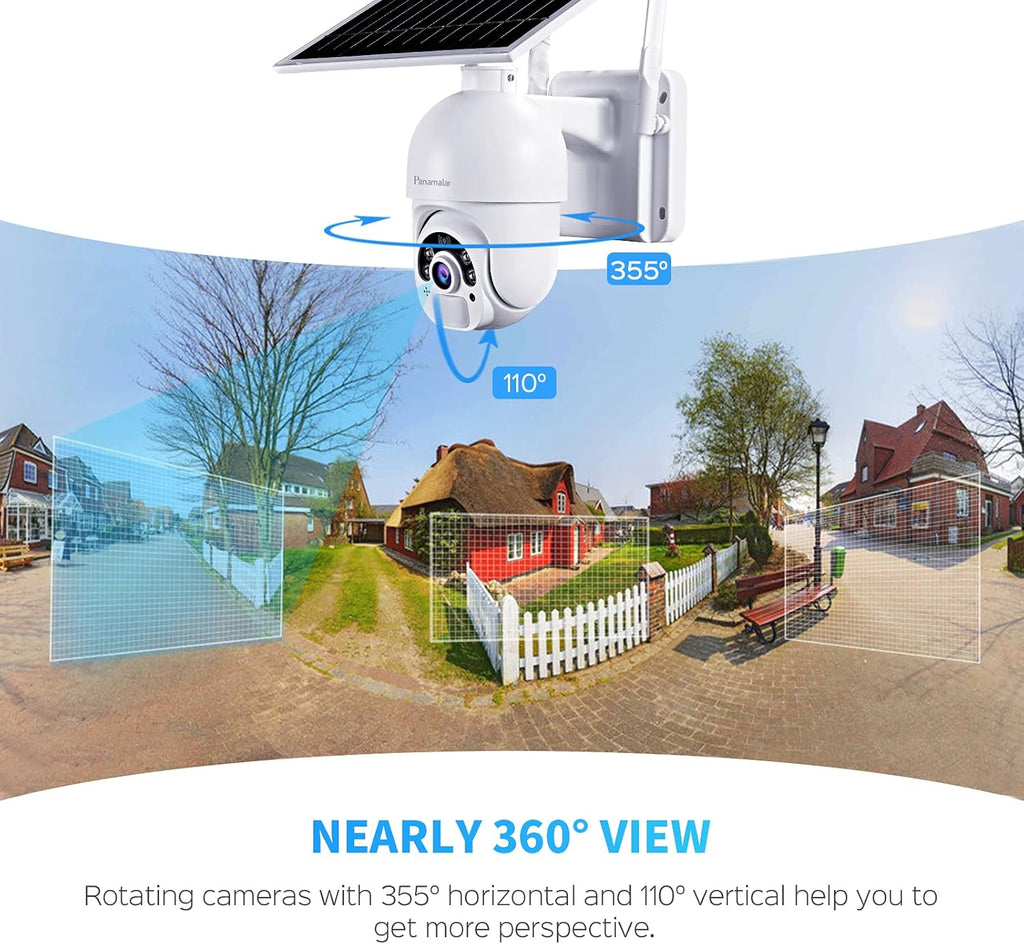 1080P WiFi Wireless Battery Security Camera with 360° View S23624