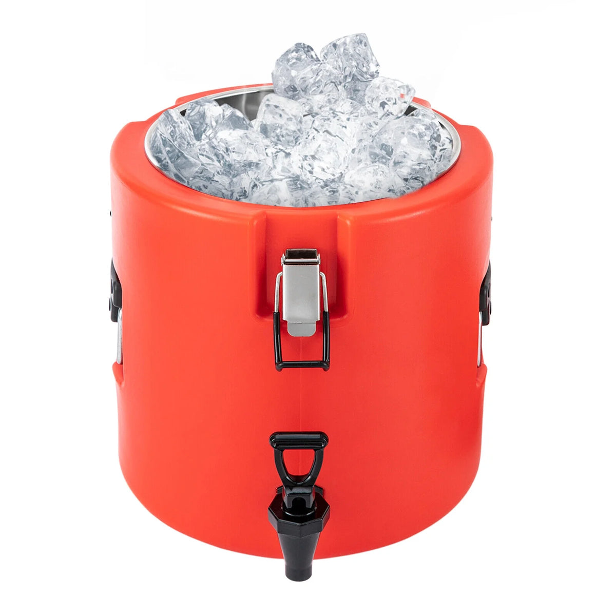 15L Round Stainless Steel Insulated Beverage Dispenser with Lid Y352