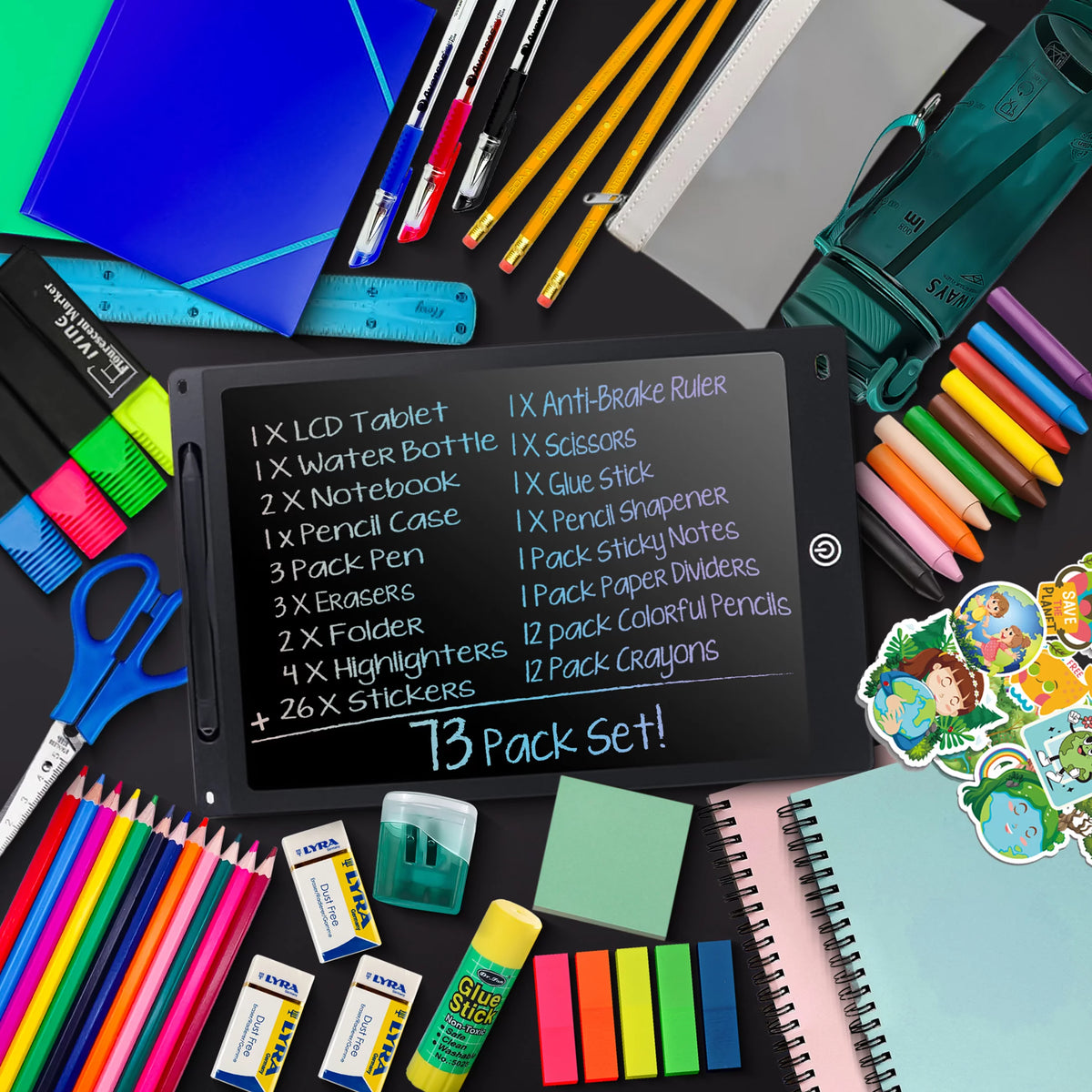 Eco-Friendly School Kit with LCD Tablet C493