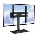 Universal Swivel TV Stand for 32"-55" TVs Adjustable Height Glass A67453