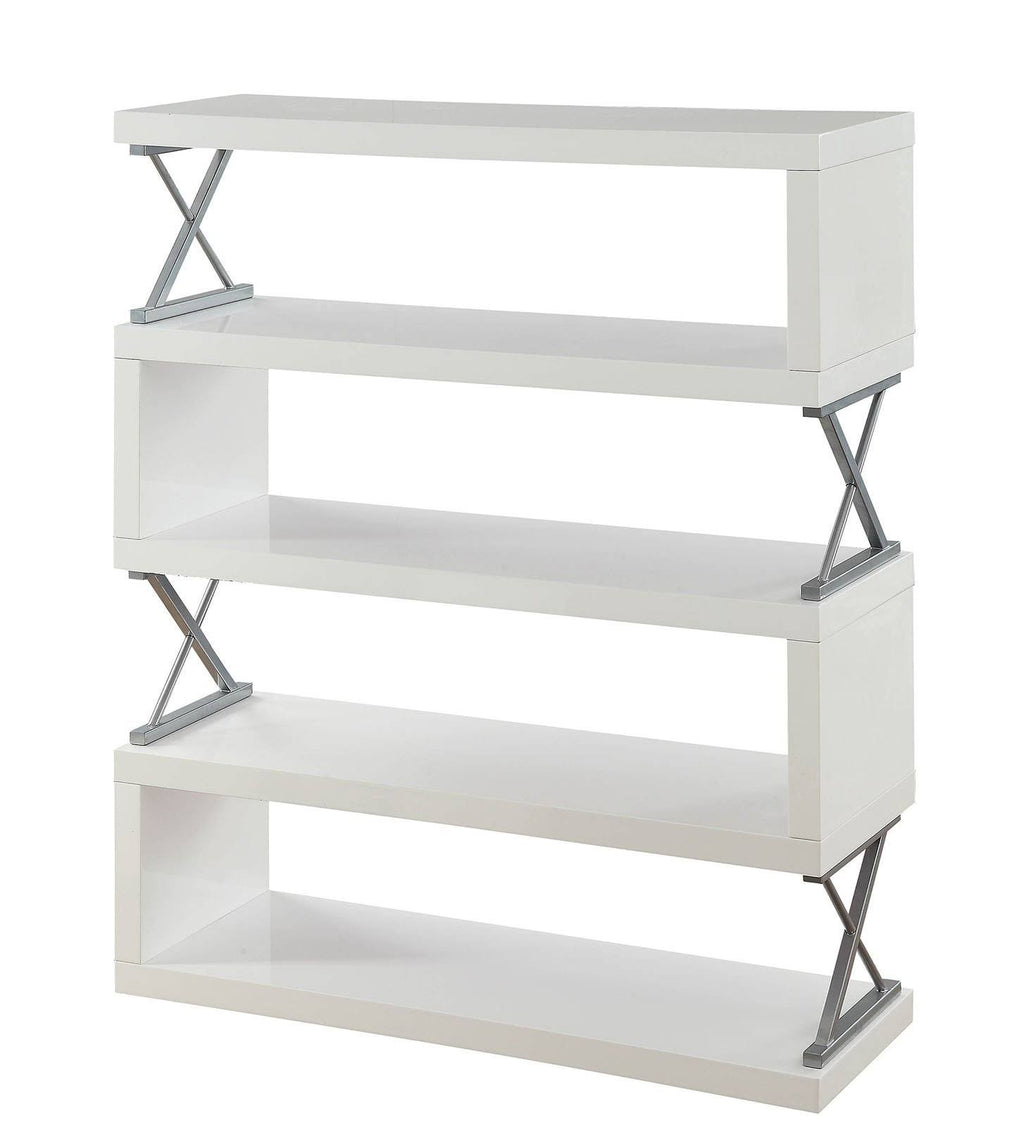 White 5 Layer Shelf D349
