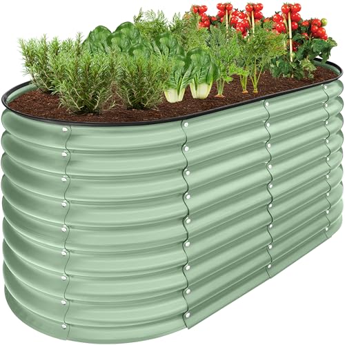 8x2x2ft Metal Raised Garden Bed, Charcoal K1480