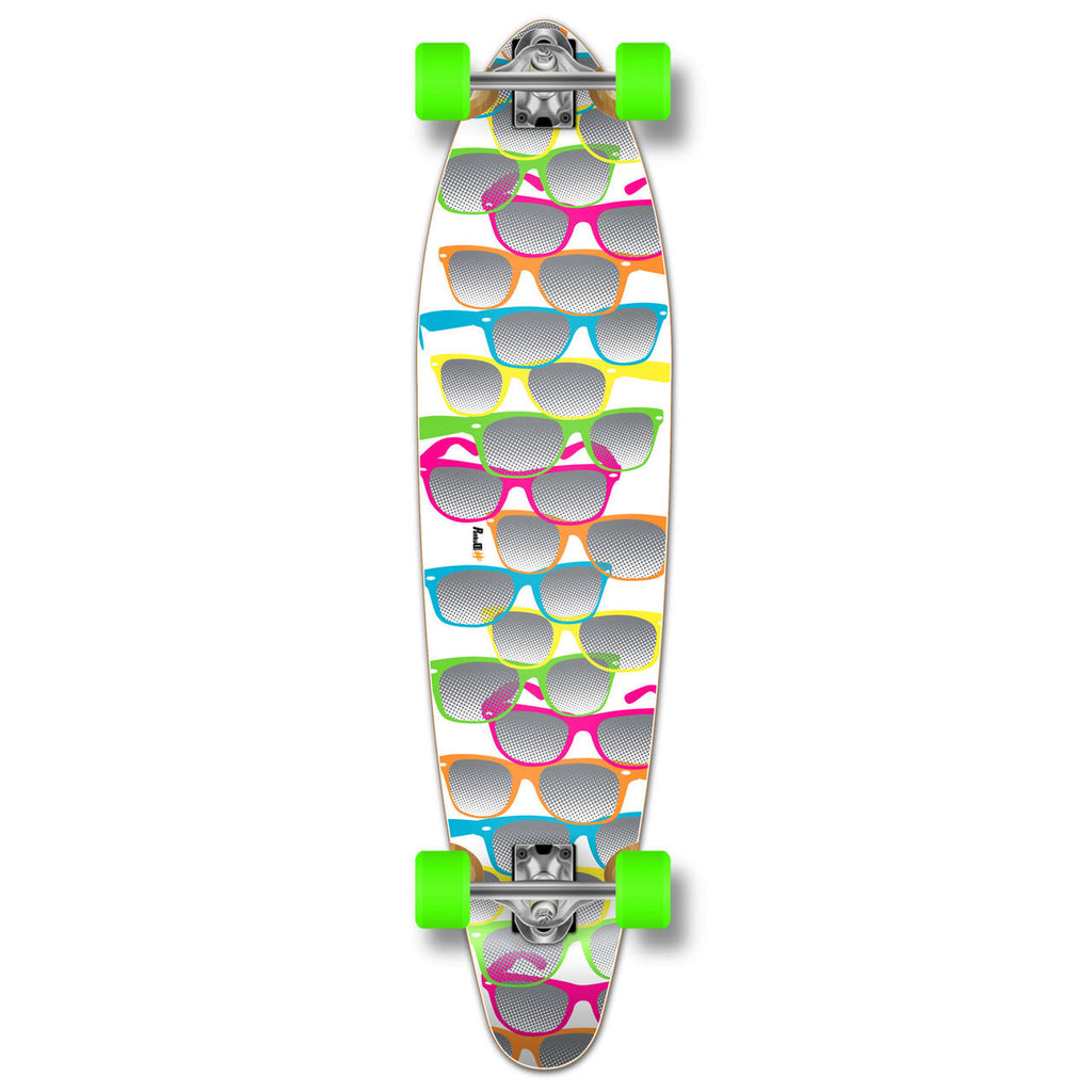 White Kicktail Longboard Complete Y111