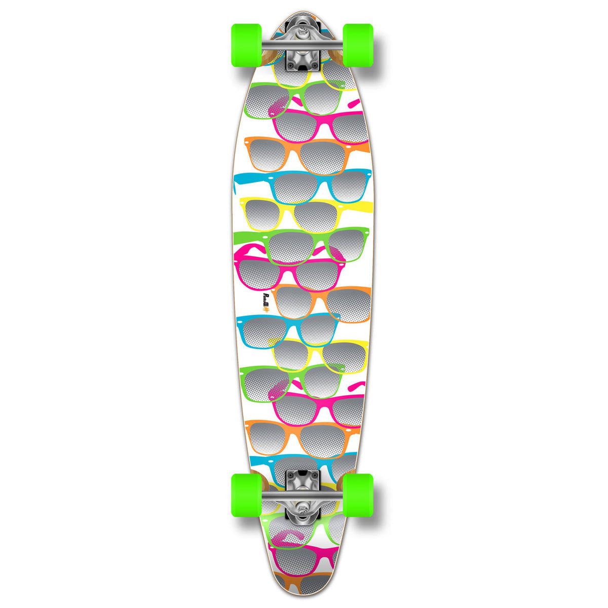 White Kicktail Longboard Complete Y111