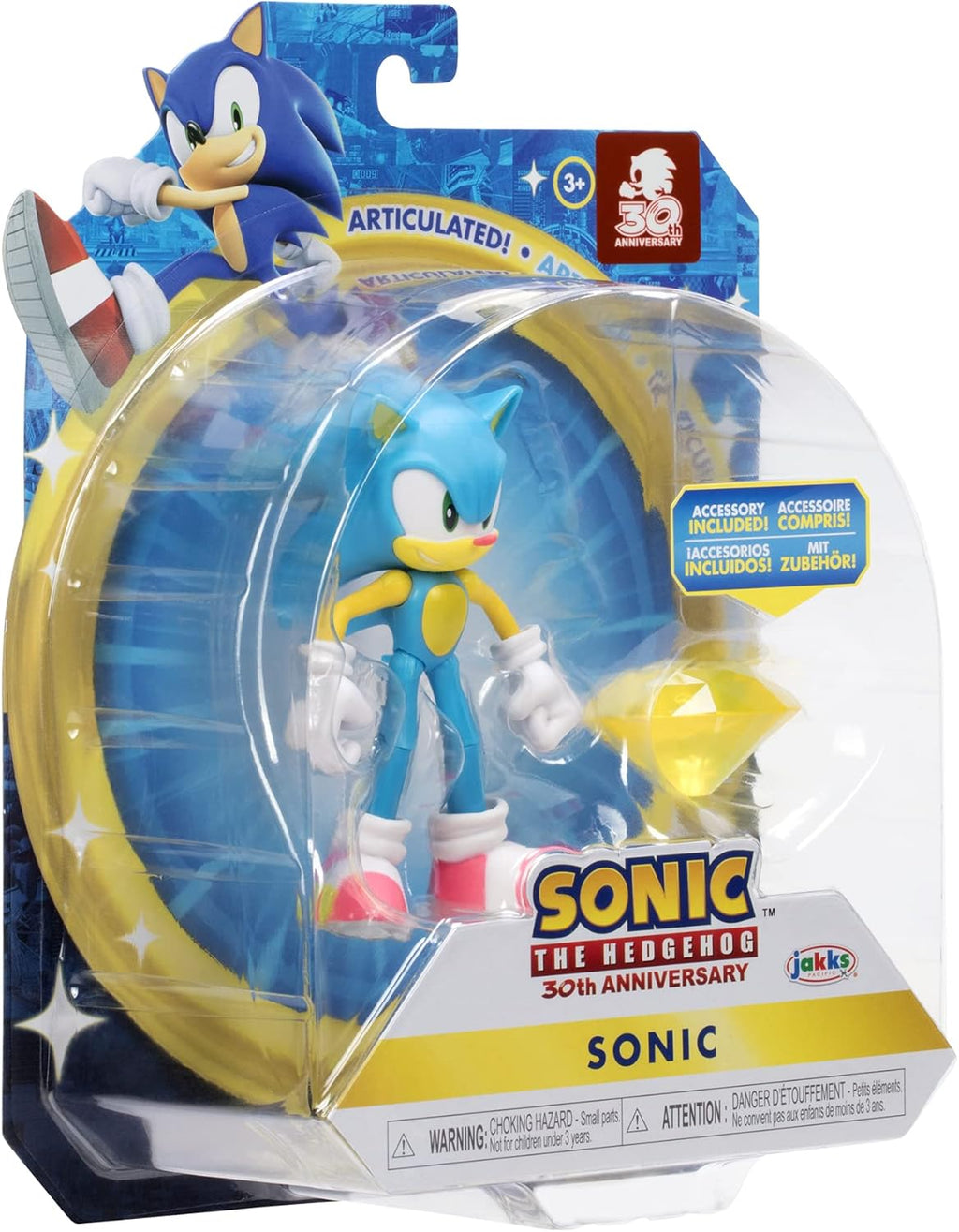 4-Inch Action Figure with Yellow Chaos Emerald A916