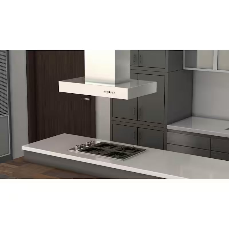 48 in. 700 CFM Ducted Island Mount Range Hood Stainless Steel E8884