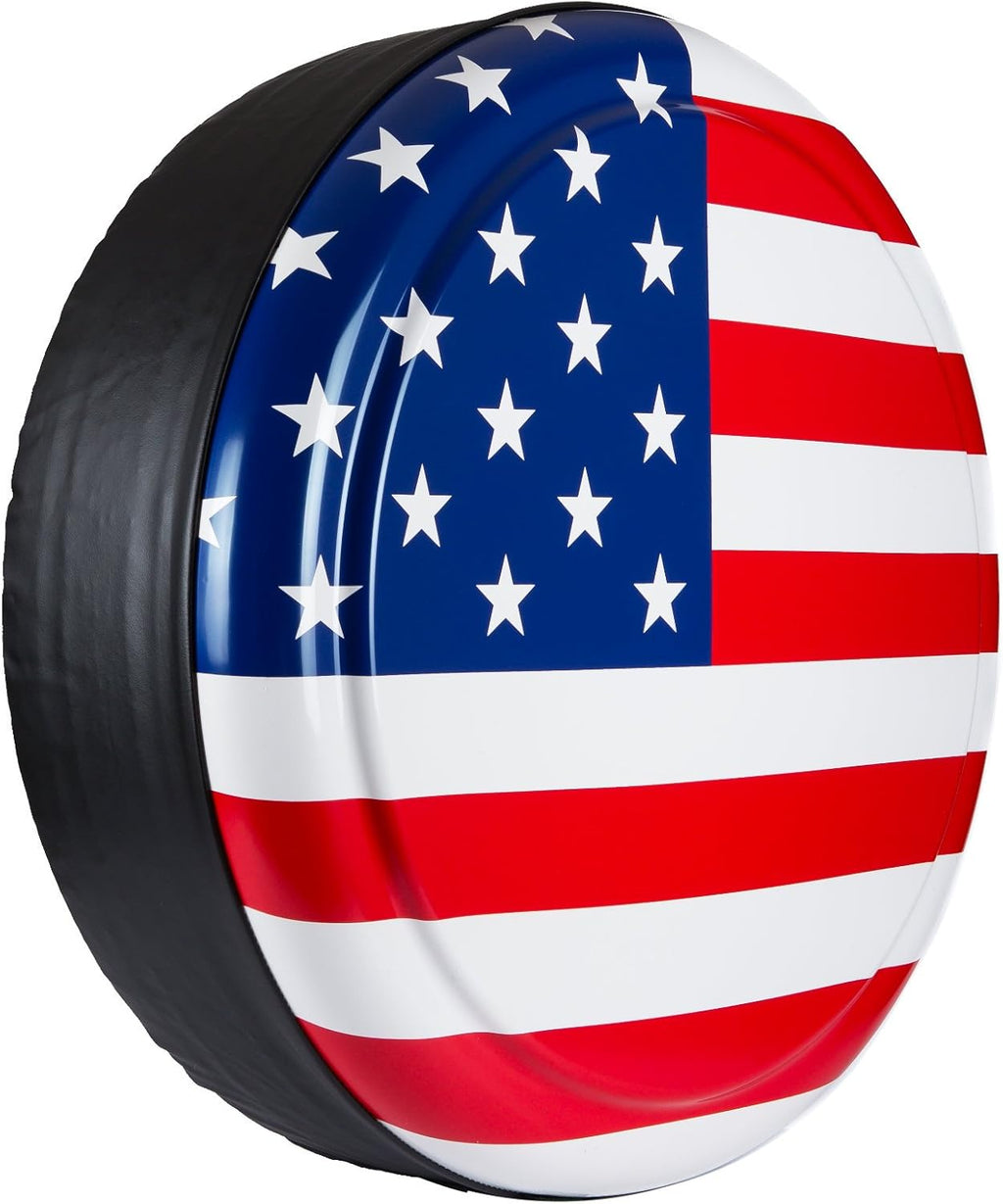 Rigid Tire Cover with American Flag P762192