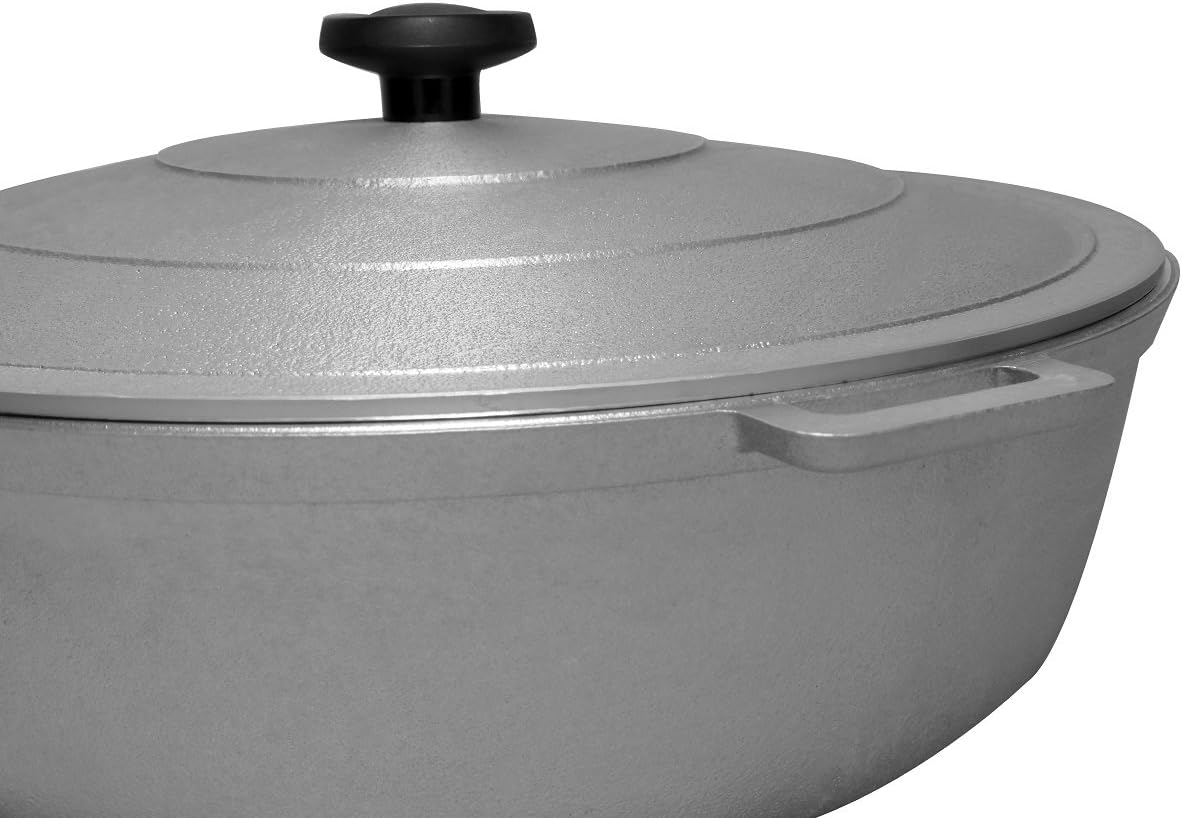 Aluminum Caldero Dutch Oven 5 QT Silver Y7723