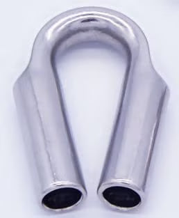 Wire Rope Tube Thimble 316 Stainless Steel 14mm 50-Pack U99584