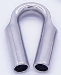 Wire Rope Tube Thimble 316 Stainless Steel 14mm 50-Pack U99584