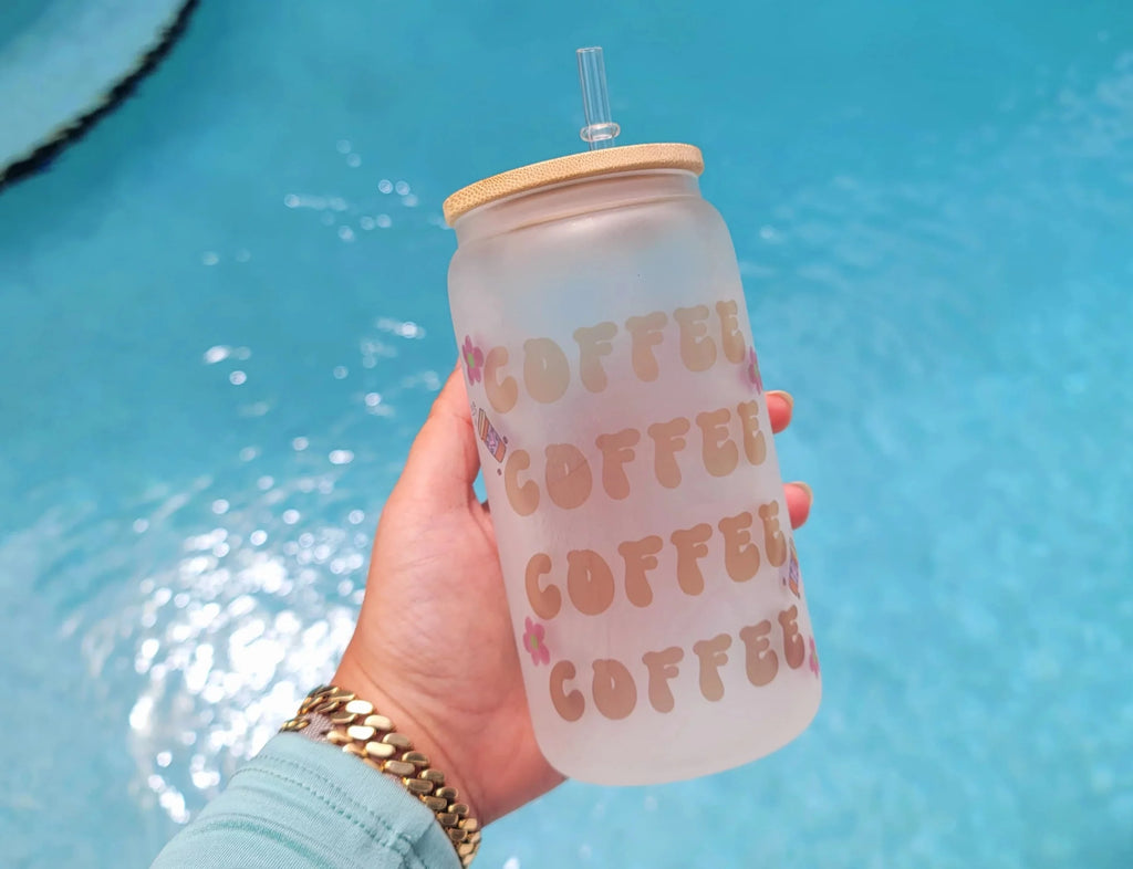 16 oz Coffee Beer Can Glass R26557