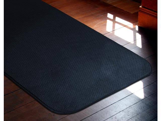 Navy Blue Skid-Resistant Carpet Runner 16 ft. x 27 in. D98396