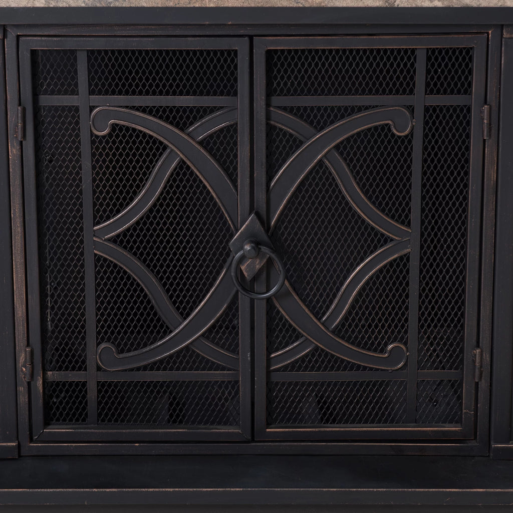 Black Wood Burning Fireplace X75269