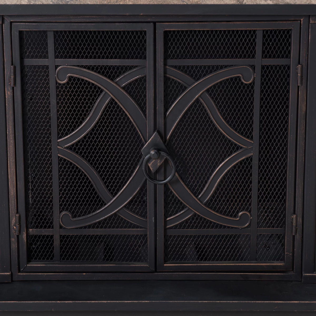 Black Wood Burning Fireplace X75269