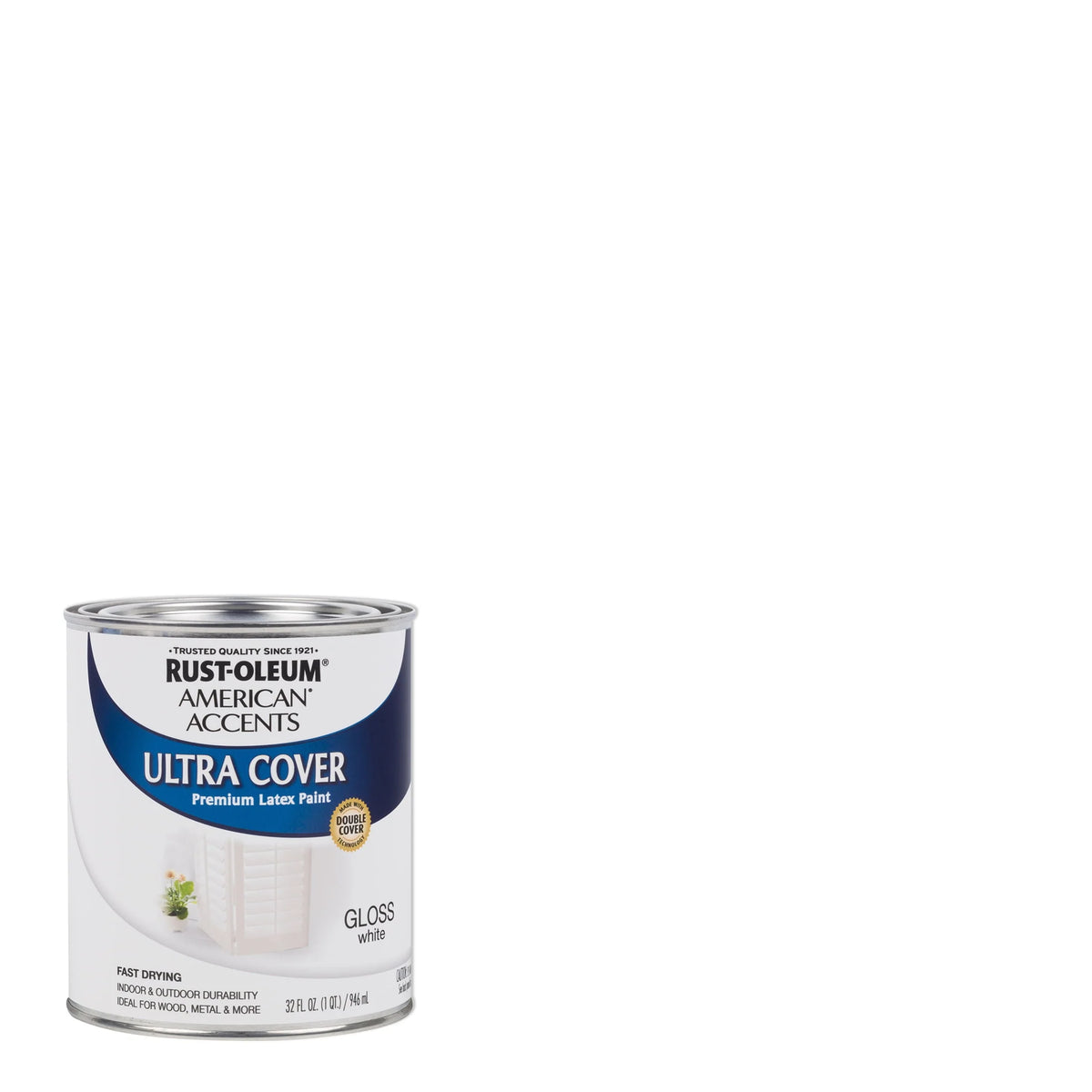 White Quart Gloss Latex Paint M444190