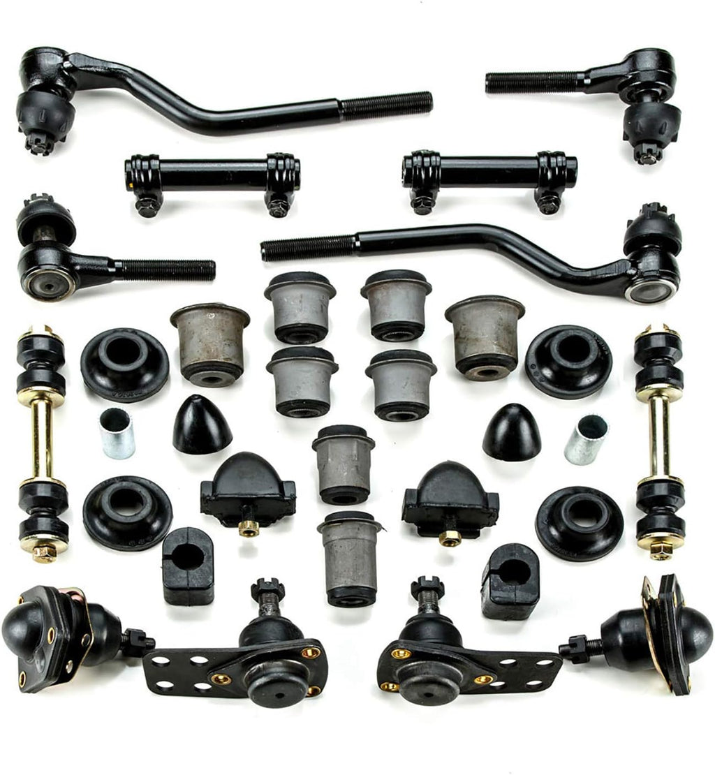 30 Piece Kit Front End Suspension Master Rebuild Kit with Idler Arm Bushing Repair Kit L325