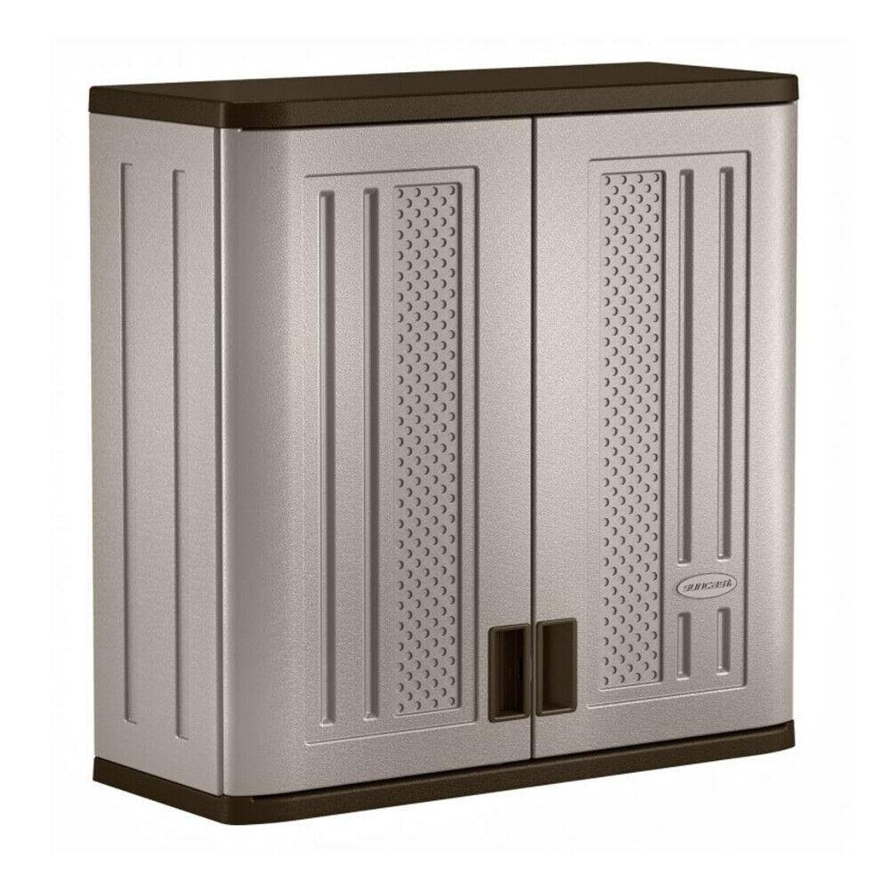 4 Cubic Feet Resin Single Shelf Wall Storage Cabinet 6 Pack A43218