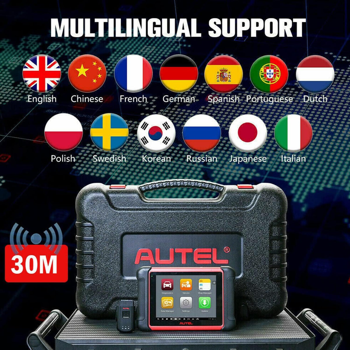 Autel Scanner MaxiCOM MK906BT Auto Diagnostic Scan Tool N7854