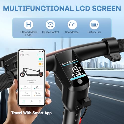 Electric Scooter, 500W Peak Motor, 8.5" Solid Rear Tire and Pneumatic Front Tire U454916