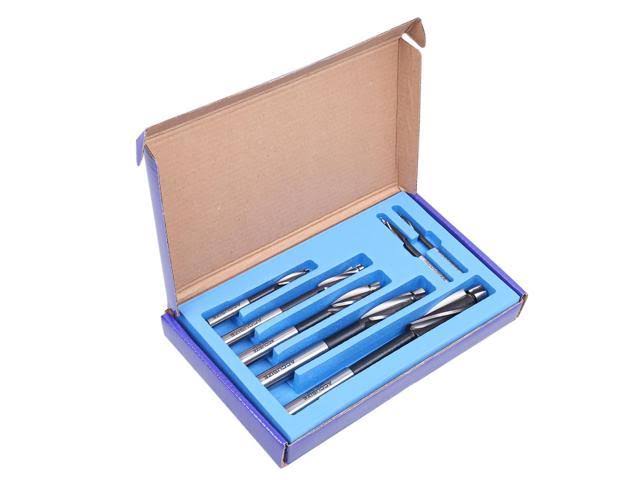 H.S.S. 3 Flute Straight Shank 7 PC Counterbore Set D2137