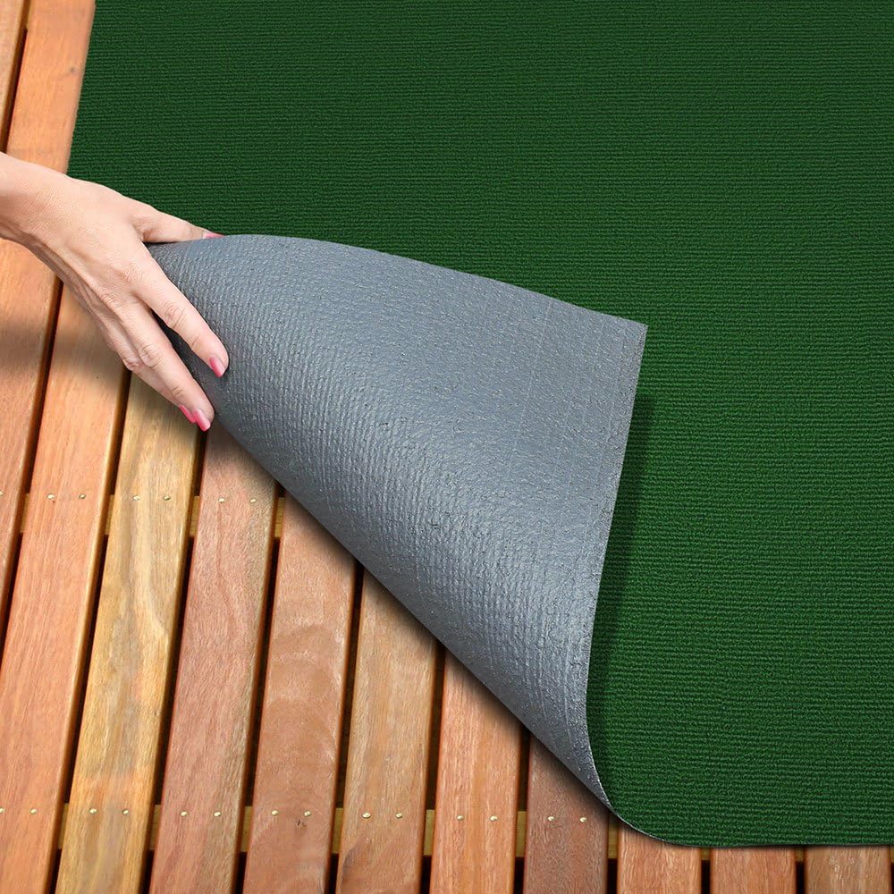 Green Indoor Outdoor Carpet with Rubber Marine Backing Y5331