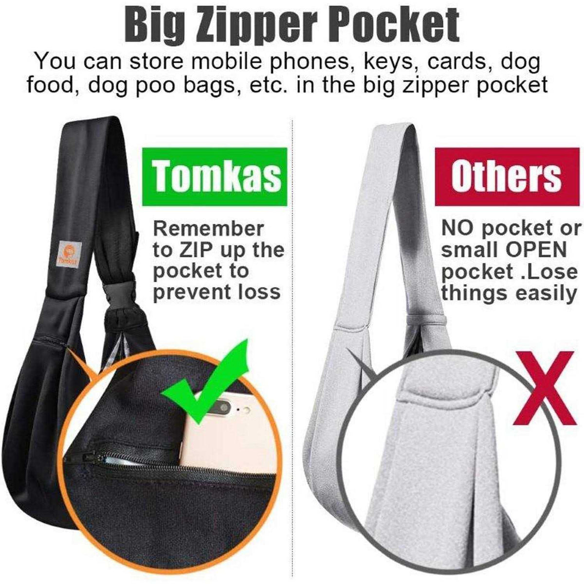 Dog Sling Carrier for Small Dogs E872680