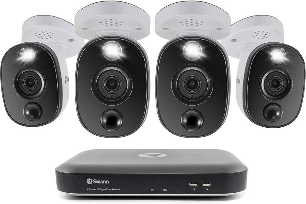 4 Channel 4 Camera Wired Surveillance DVR Security System with 1TB HDD D74669