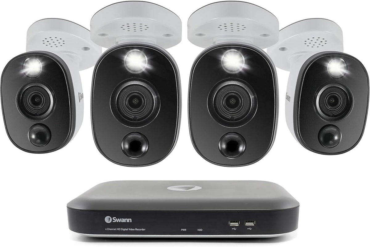 4 Channel 4 Camera Wired Surveillance DVR Security System with 1TB HDD D74669