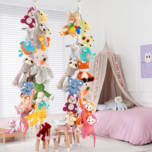 Stuffed Animal Storage Chain with 40pcs Metal Clips H87377