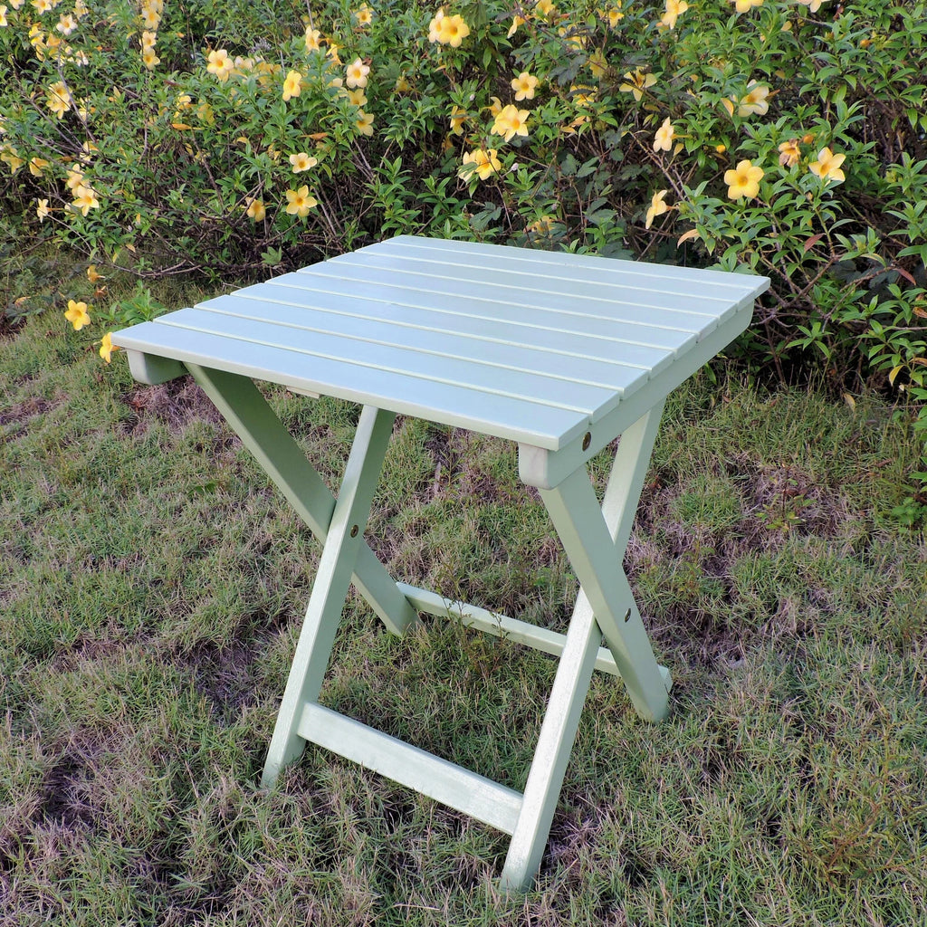 Sky Blue 16-inch Folding Side Table L553