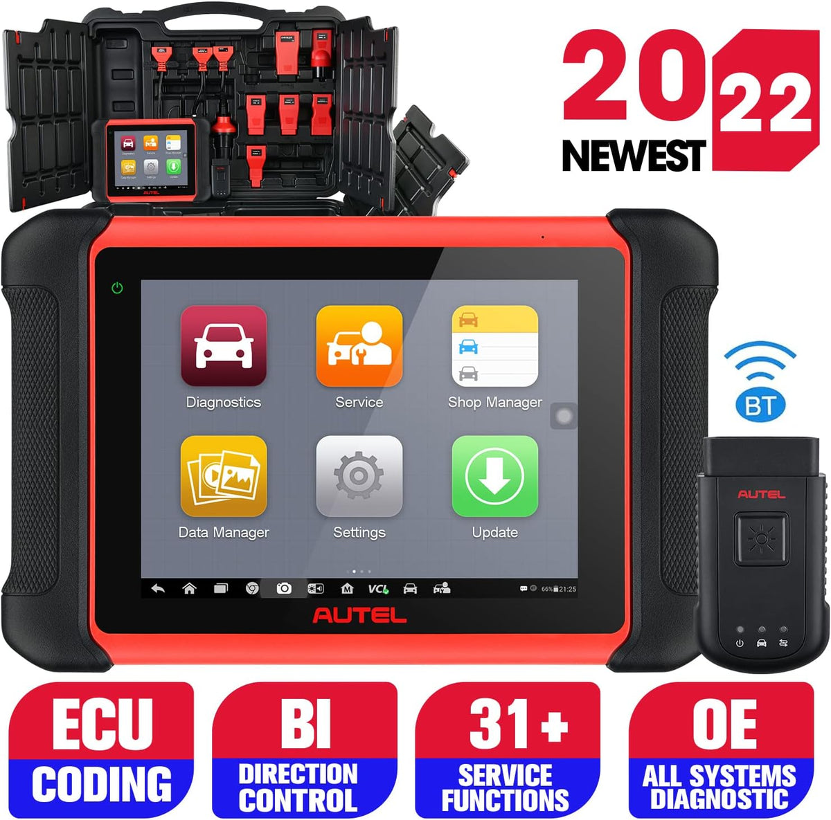 Autel Scanner MaxiCOM MK906BT Auto Diagnostic Scan Tool N7854