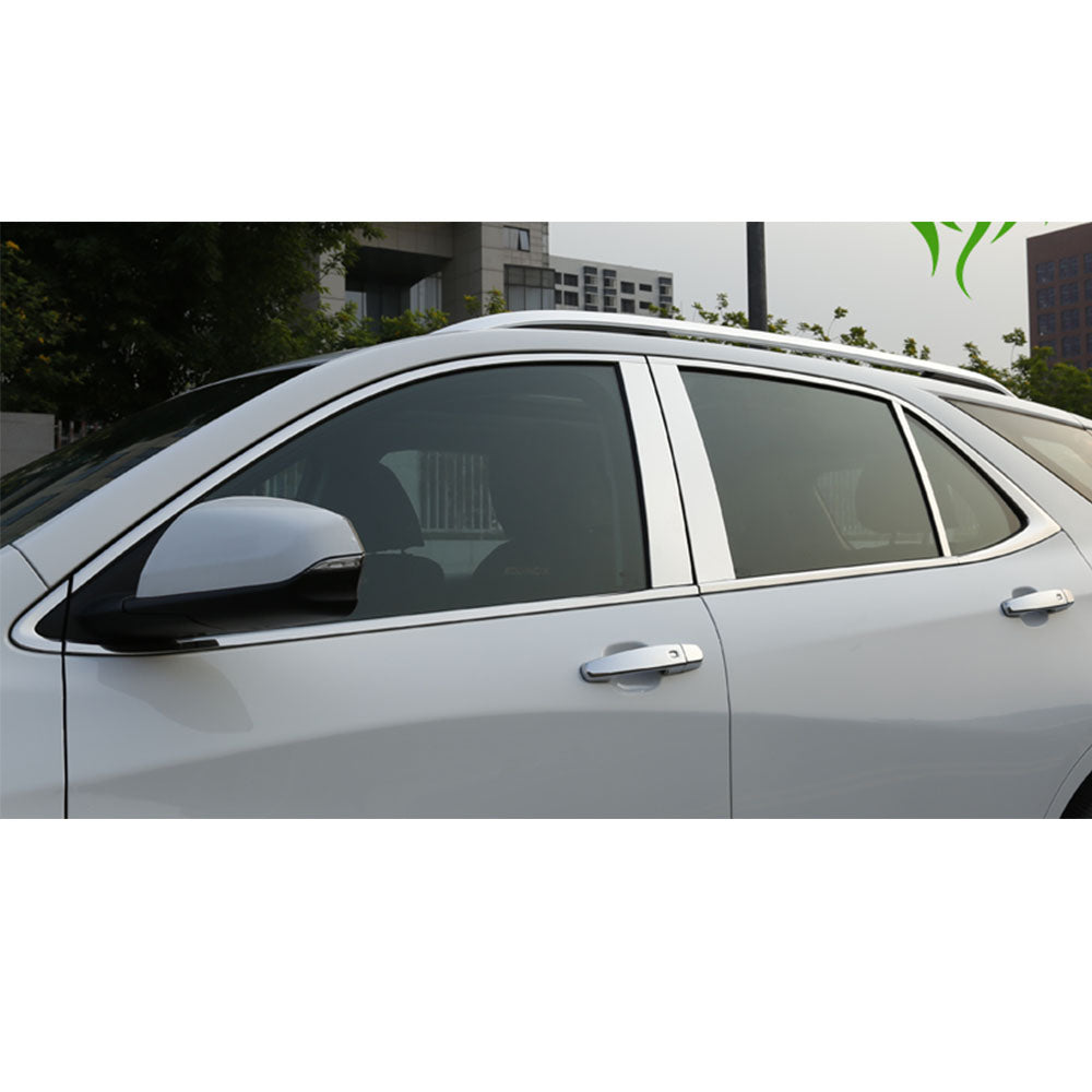 6pcs Chrome Stainless Steel Pillar Post Trims H419030