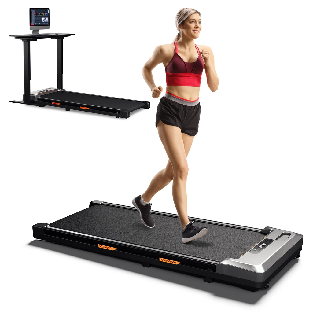 2 in 1 Under Desk Treadmill with Remote Control and LED Display T874338
