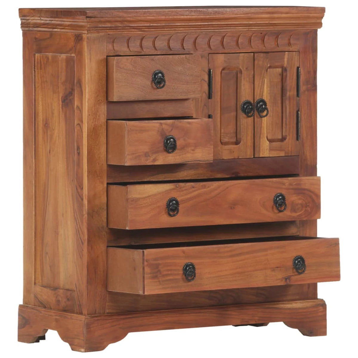 Solid Acacia Wood Sideboard Q39461