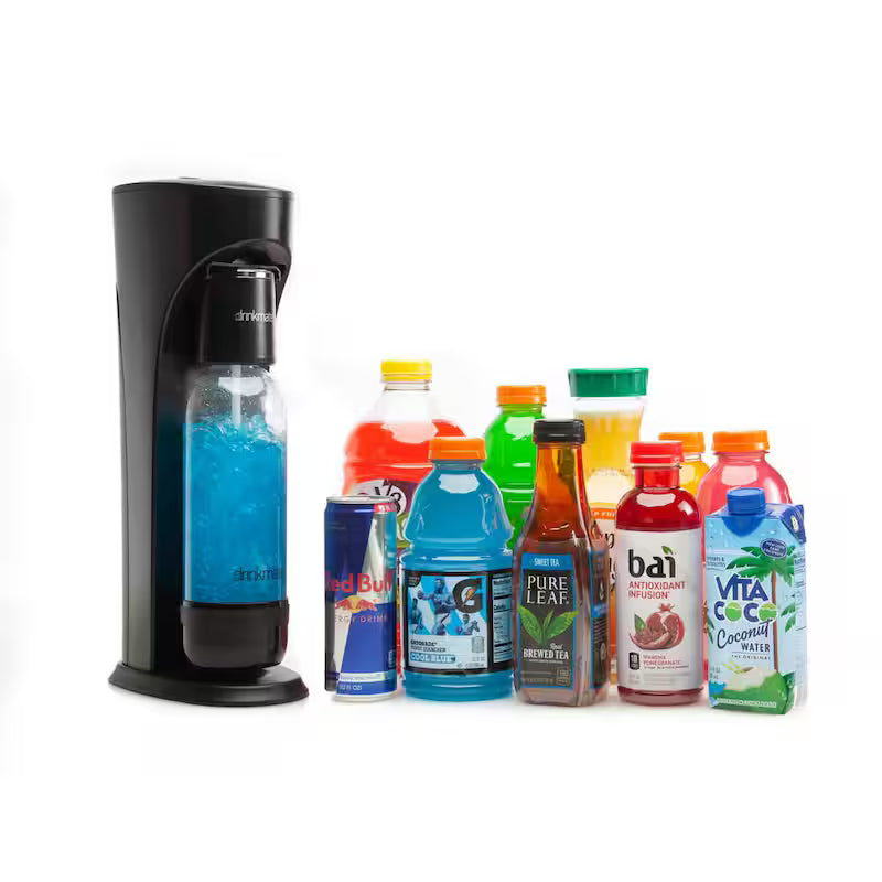 Matte Black Sparkling Water and Soda Maker Machine G105