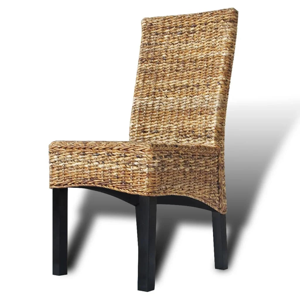 Dining Chairs 2 pcs Abaca and Solid Mango Wood B2504