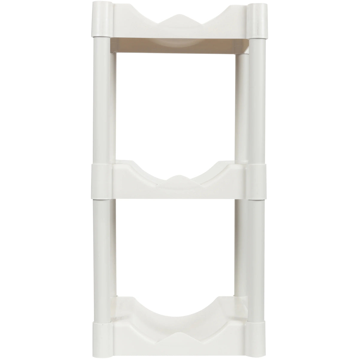 3-Tier White Plastic Storage System with Floor Protector I7305