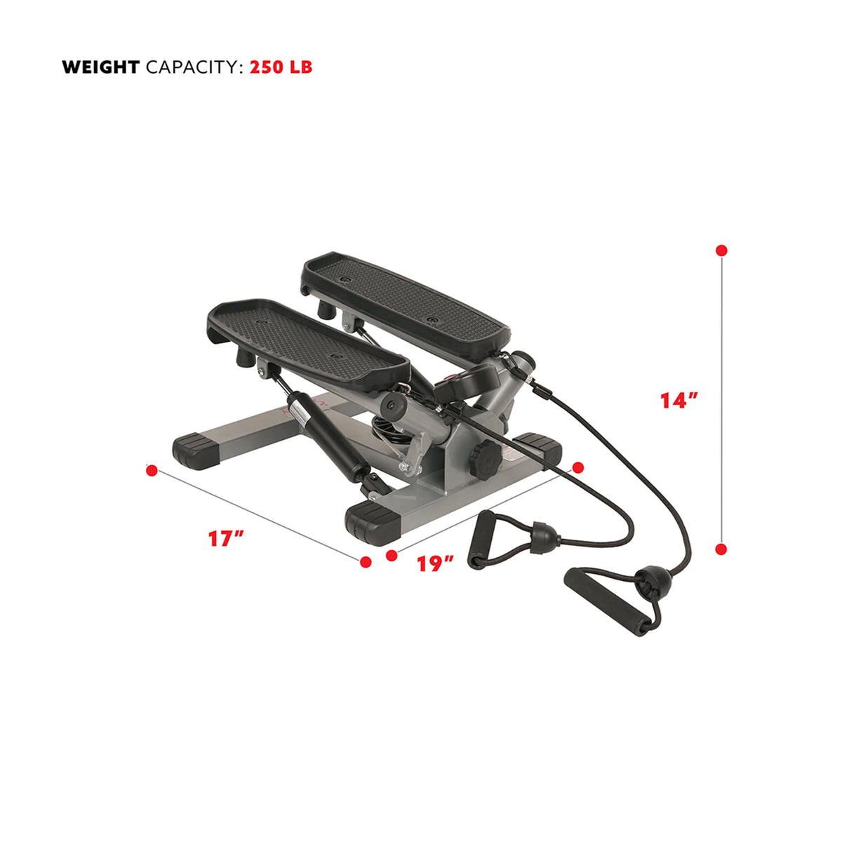 Mini Stair Stepper with Resistance Bands K8445