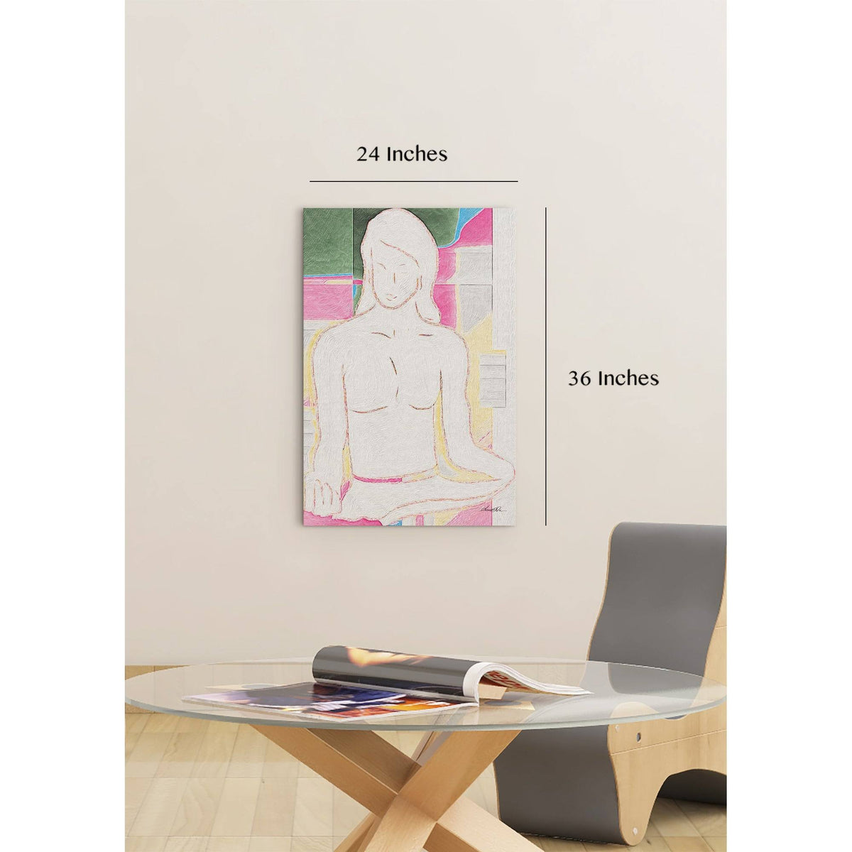 Multi-Color Stretched Canvas Z505
