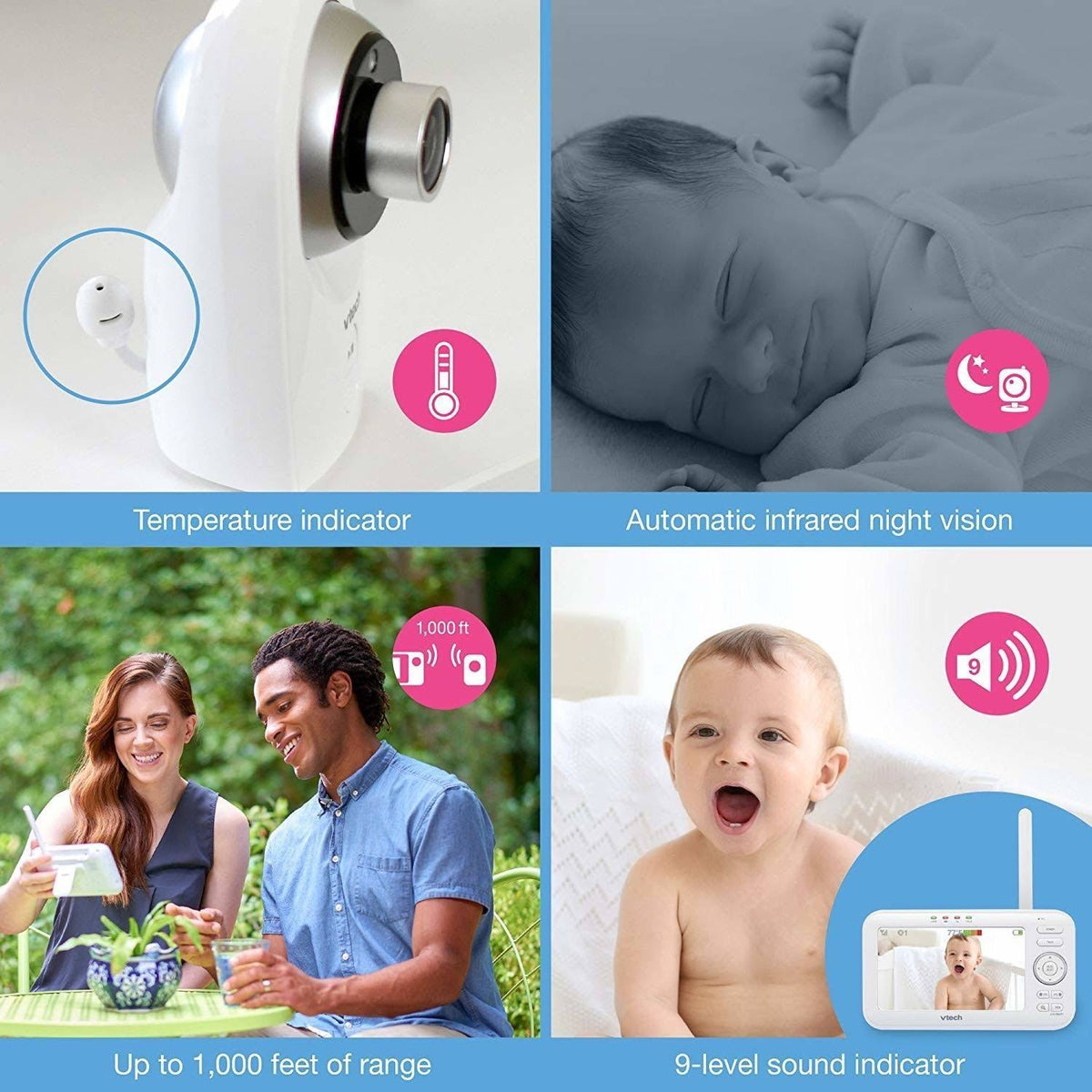 Video Baby Monitor with Wide Angle and Standard Lens Z474138
