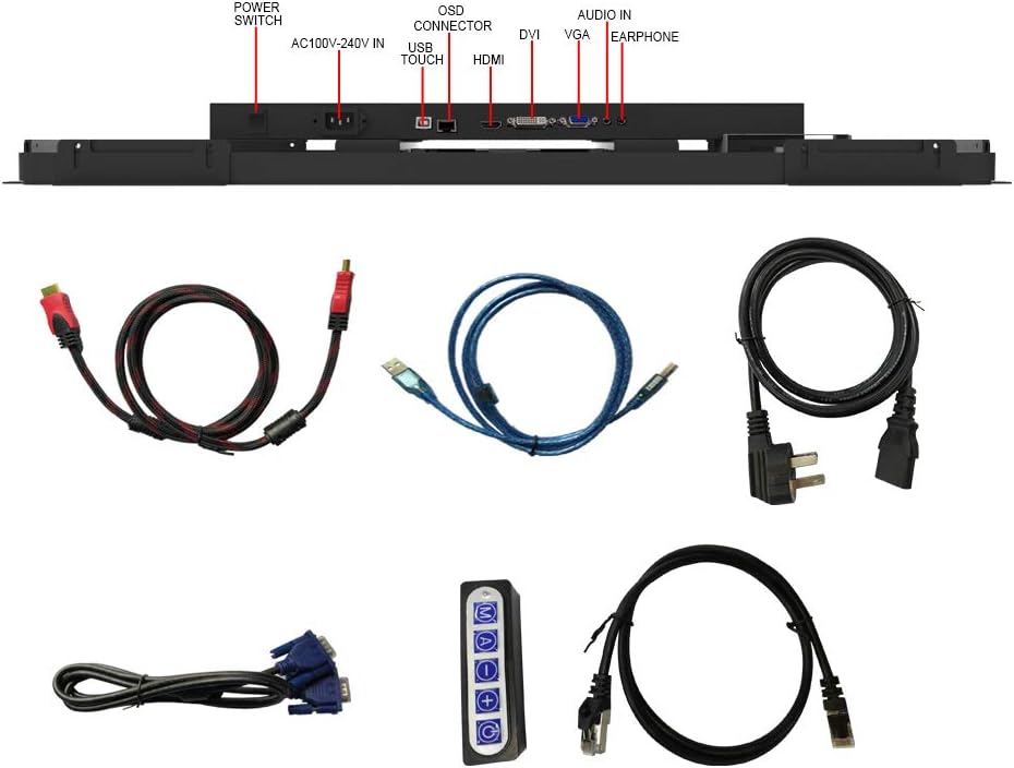 32 inch 10 Points PCAP Open Frame Touch Screen Monitor F746